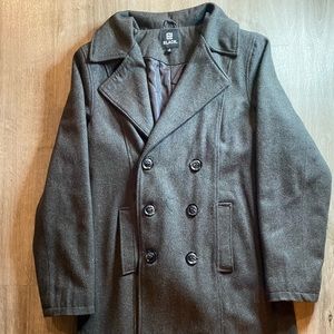 MENS gray peacoat jacket